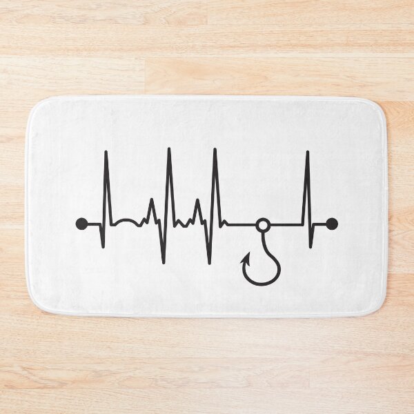 Item preview, Fishing Heartbeat designed and sold by teesaurus.
