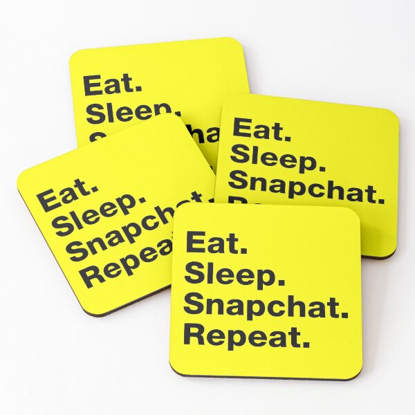 Item preview, Eat. Sleep. Snapchat. Repeat. designed and sold by squidgun.