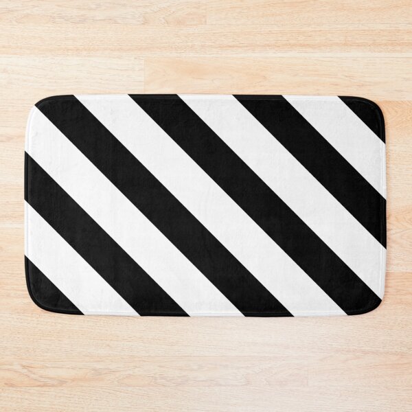 Item preview, Diagonal Black and White Stripes designed and sold by Wizzles Emporium.