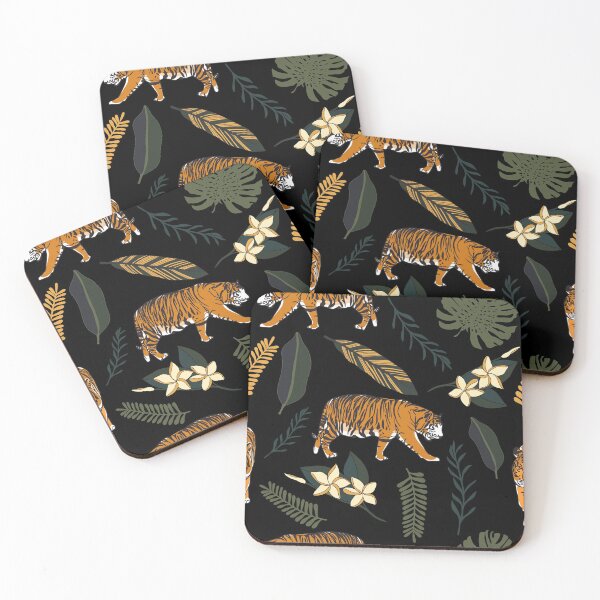 Item preview, Tigers in the night jungle designed and sold by peggieprints.