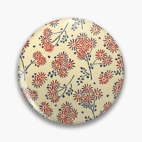 Item preview, Traditional Japanese Vintage Floral Aster Daisy Pattern designed and sold by Charredsky.