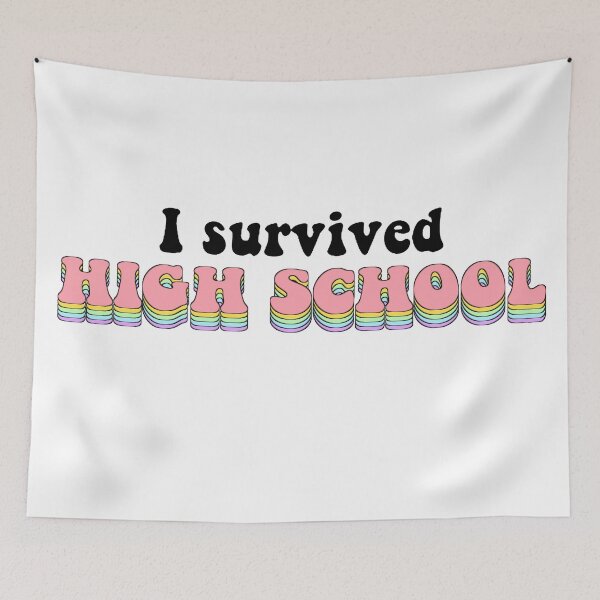 Item preview, I Survived High School (VSCO style) designed and sold by sophloafstudios.
