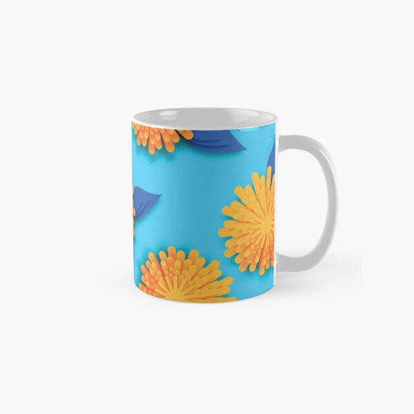 Item preview, Kitschy Cute Wishing Flowers Pattern - Orange Dandelions on Teal designed and sold by Lori-Goree.