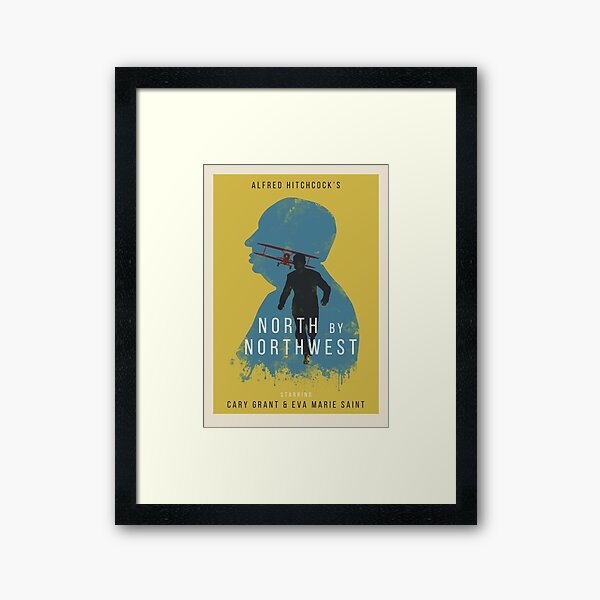 Alfred Hitchcock North by Northwest Framed Art Print
