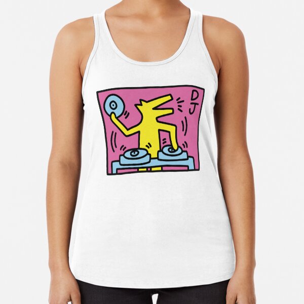 Keith Haring DJ-Figure! Racerback Tank Top