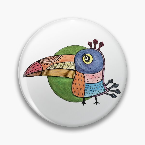 Artikelvorschau, Bunte Tukan Vogel Doodle Art entworfen und verkauft von infinitunes.