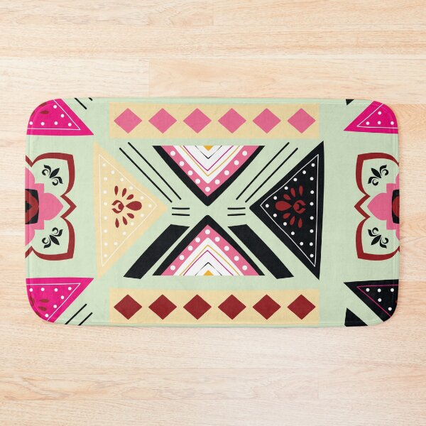 Item preview, Tile Pattern in Pink and Green designed and sold by Lori-Goree.
