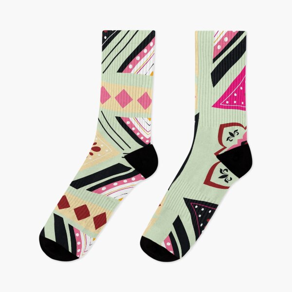 Item preview, Tile Pattern in Pink and Green designed and sold by Lori-Goree.