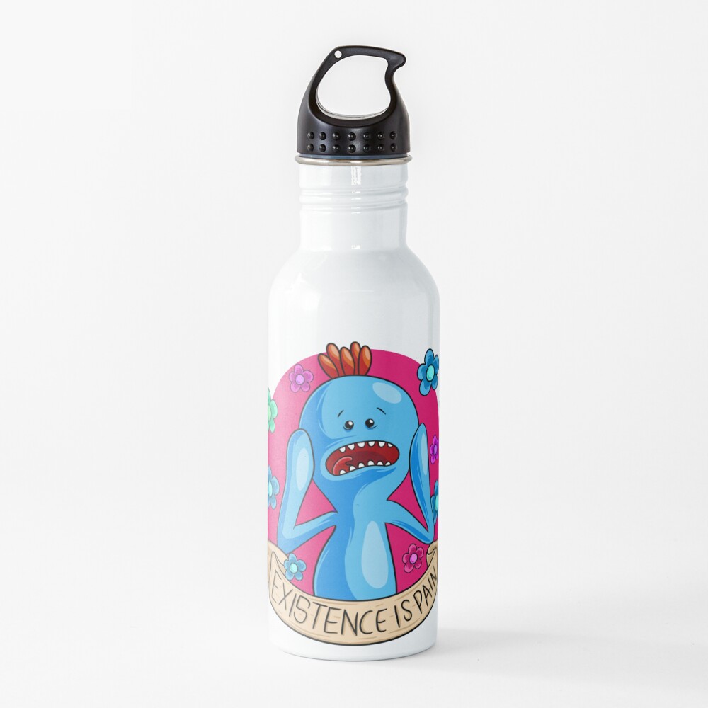 Existence is Pain mr meeseeks Water Bottle