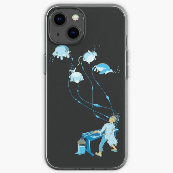 Mad Animal Pianist - Remastered Digital Illustration iPhone Soft Case