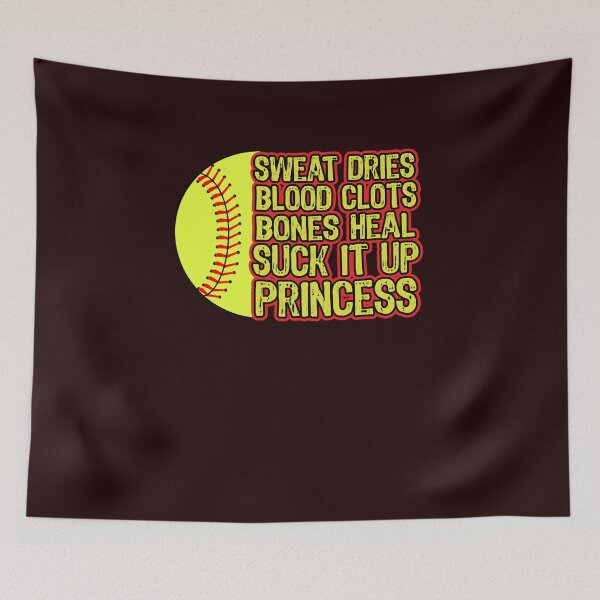 Item preview, Girls Softball Motivational Tough Love Saying designed and sold by theboujeebunny.