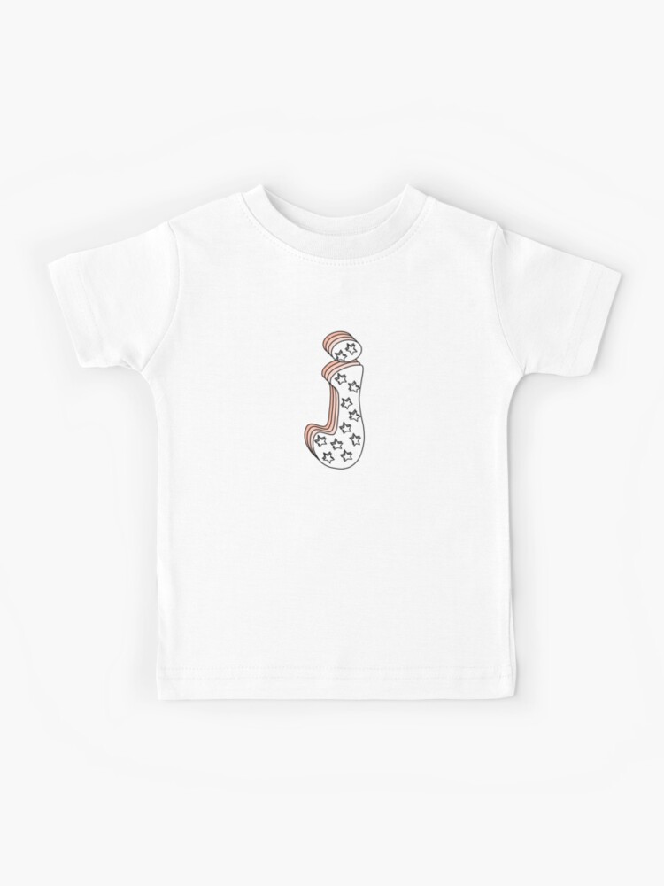 Starry Retro Letter J Lowercase Kids T Shirt By Allyyxoxo Redbubble