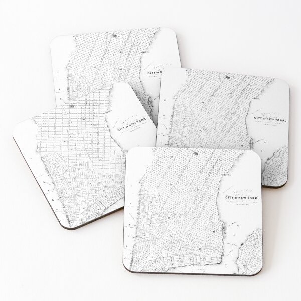 Item preview, Vintage New York City Map Black designed and sold by lilyvermilya.