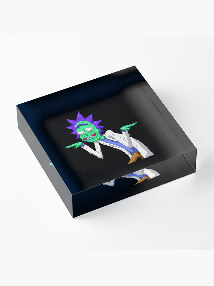 Alternate view of Copy of rick and morty get schwifty Acrylic Block