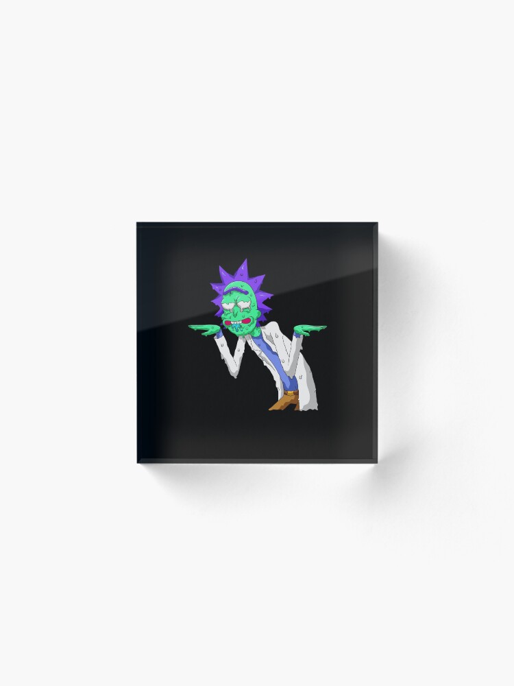 Alternate view of Copy of rick and morty get schwifty Acrylic Block