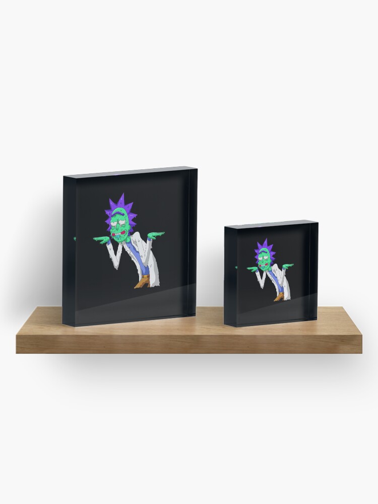 Alternate view of Copy of rick and morty get schwifty Acrylic Block