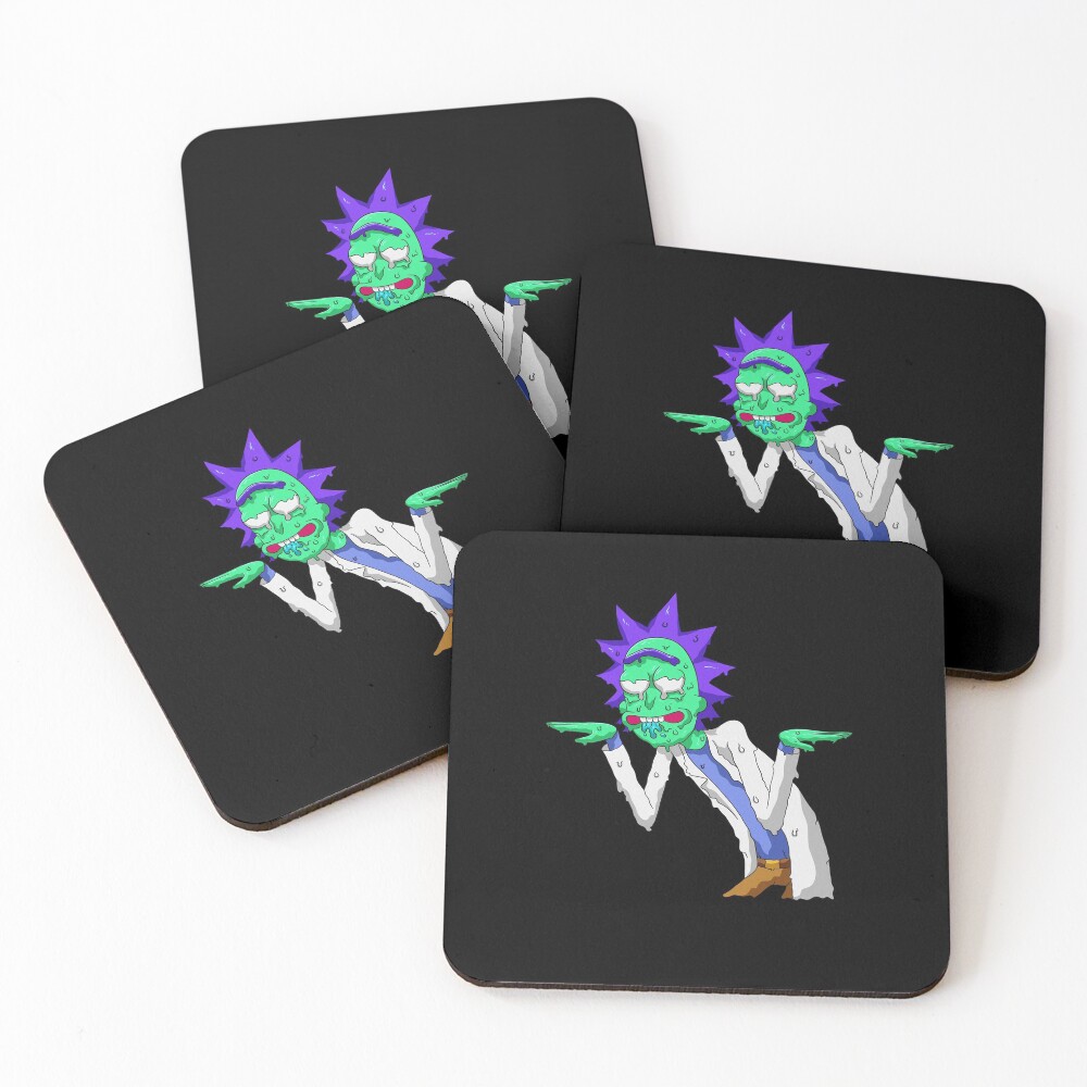 Copy of rick and morty get schwifty Coasters (Set of 4)