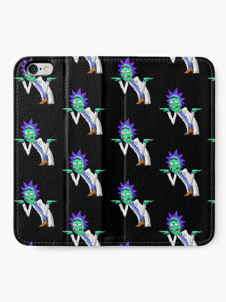 Alternate view of Copy of rick and morty get schwifty iPhone Wallet