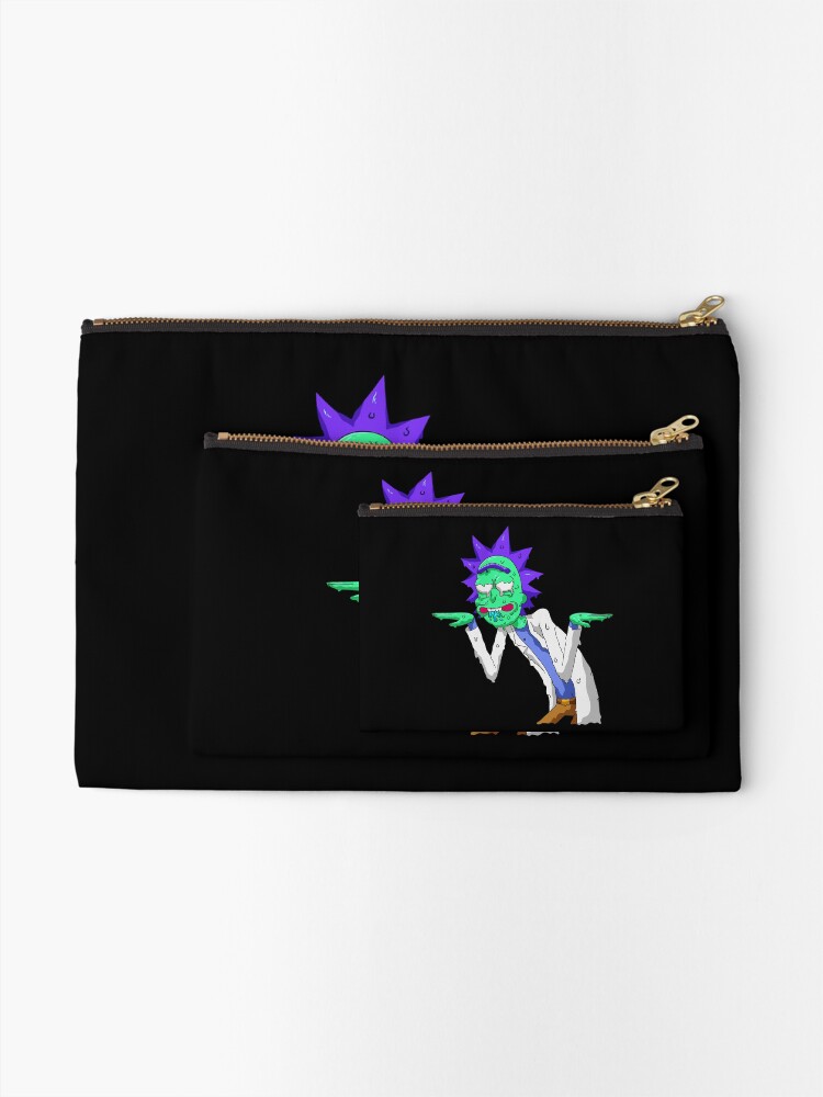Alternate view of Copy of rick and morty get schwifty Zipper Pouch
