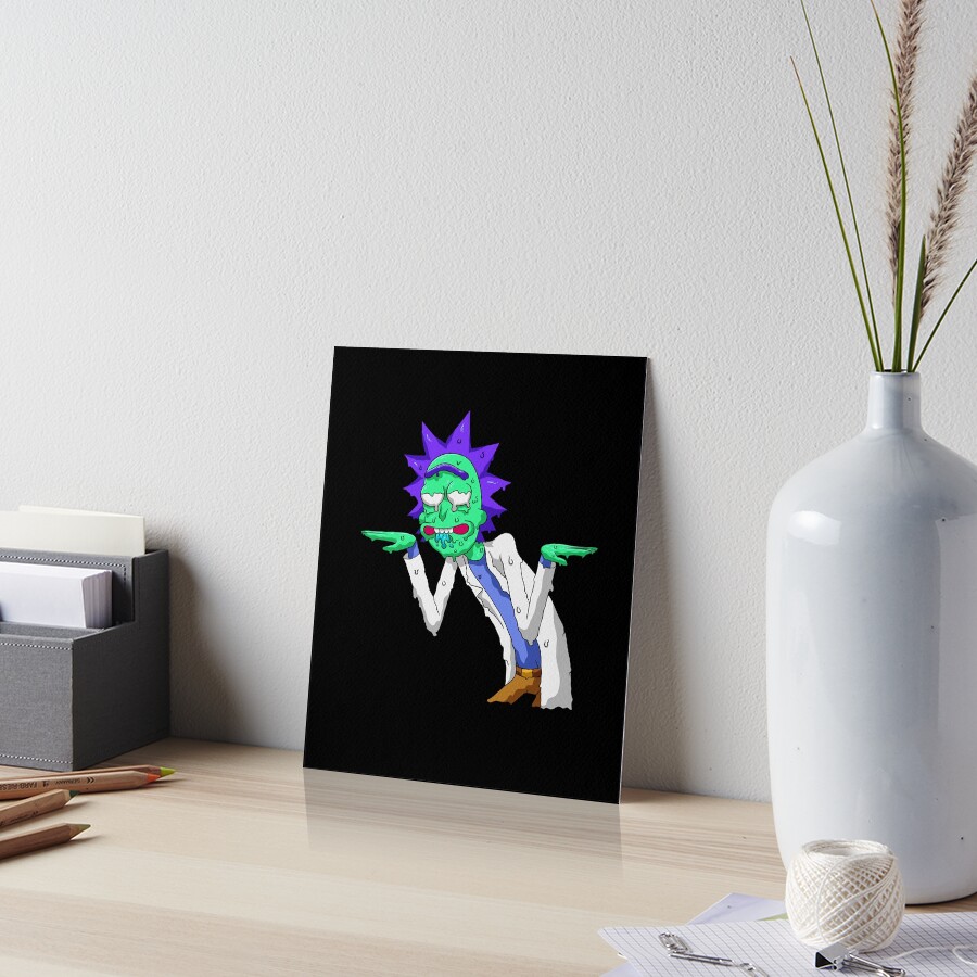 Copy of rick and morty get schwifty Art Board Print