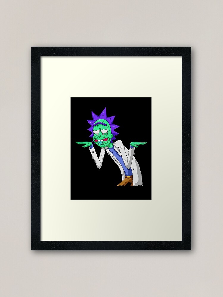 Alternate view of Copy of rick and morty get schwifty Framed Art Print