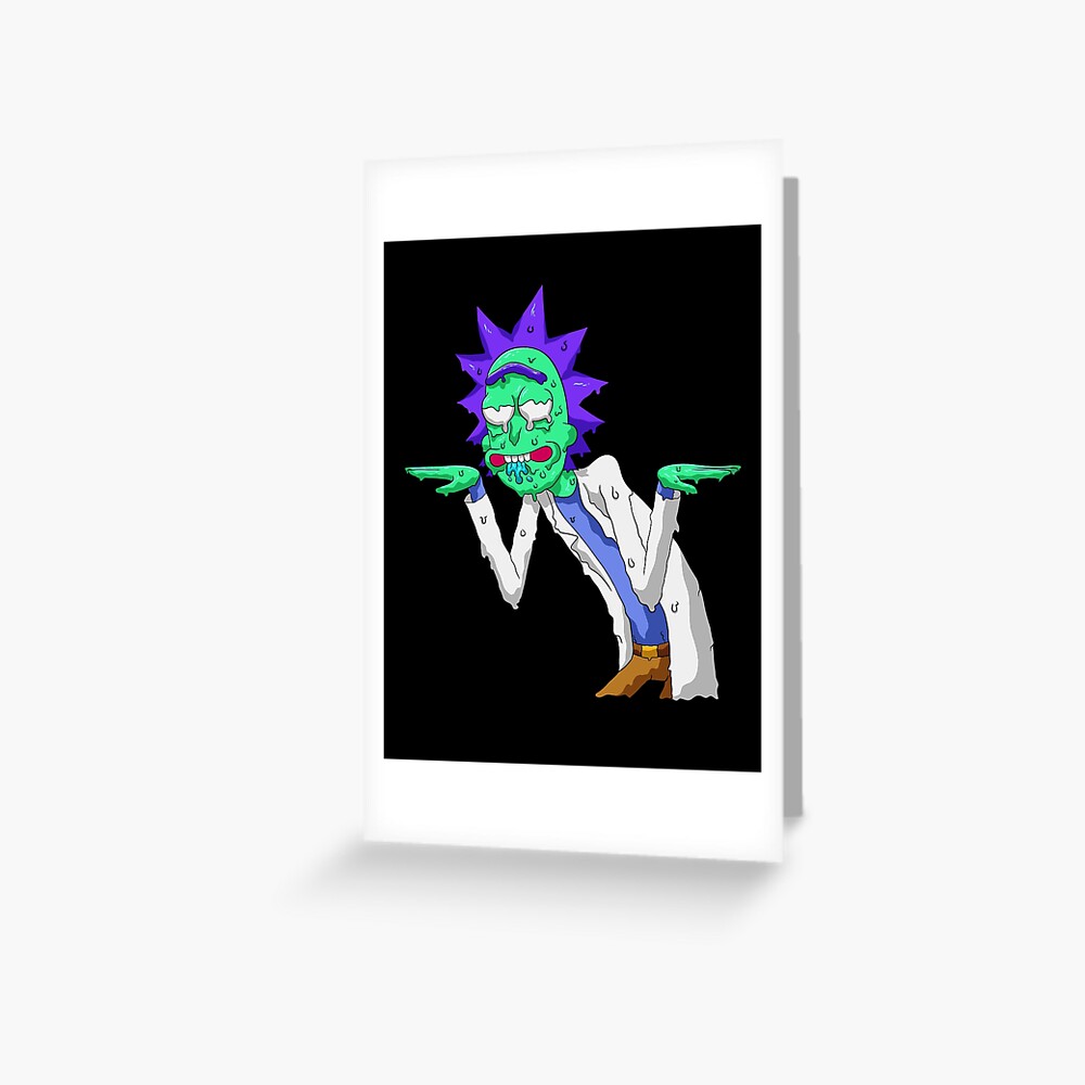 Copy of rick and morty get schwifty Greeting Card