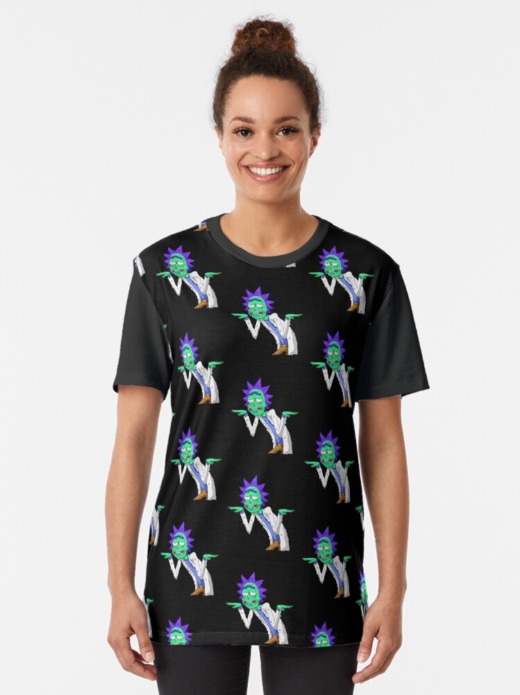 Alternate view of Copy of rick and morty get schwifty Graphic T-Shirt