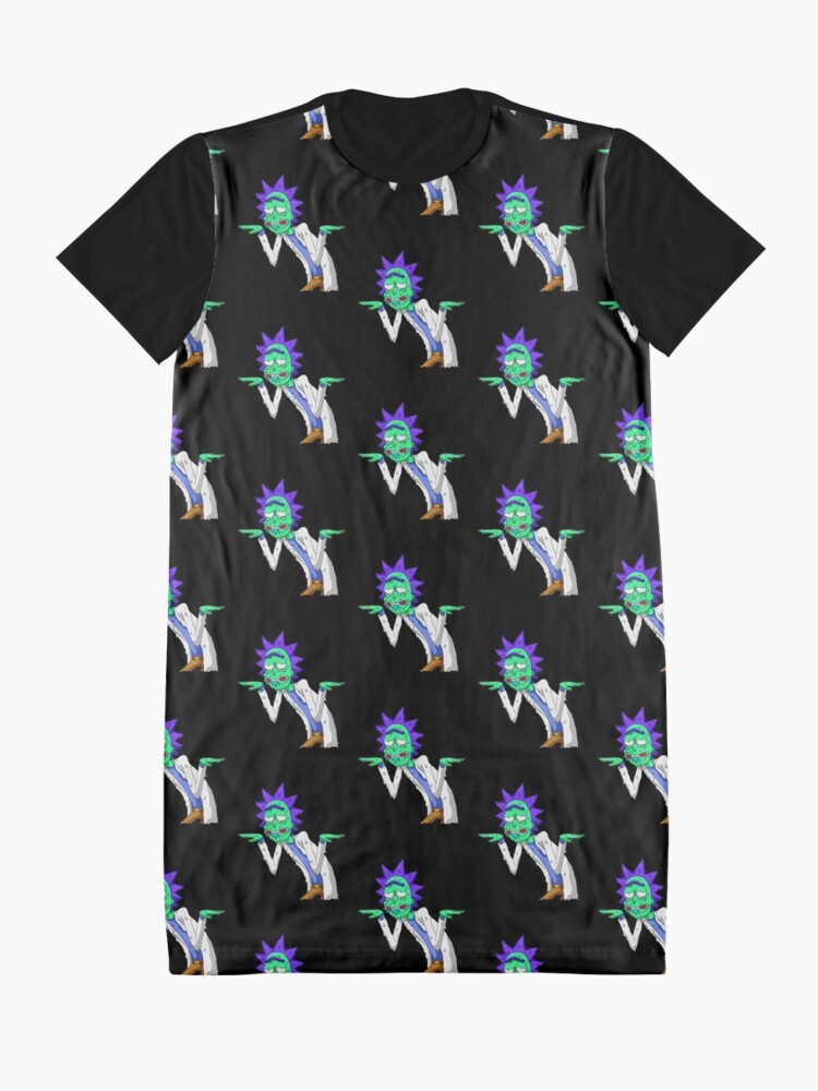 Alternate view of Copy of rick and morty get schwifty Graphic T-Shirt Dress