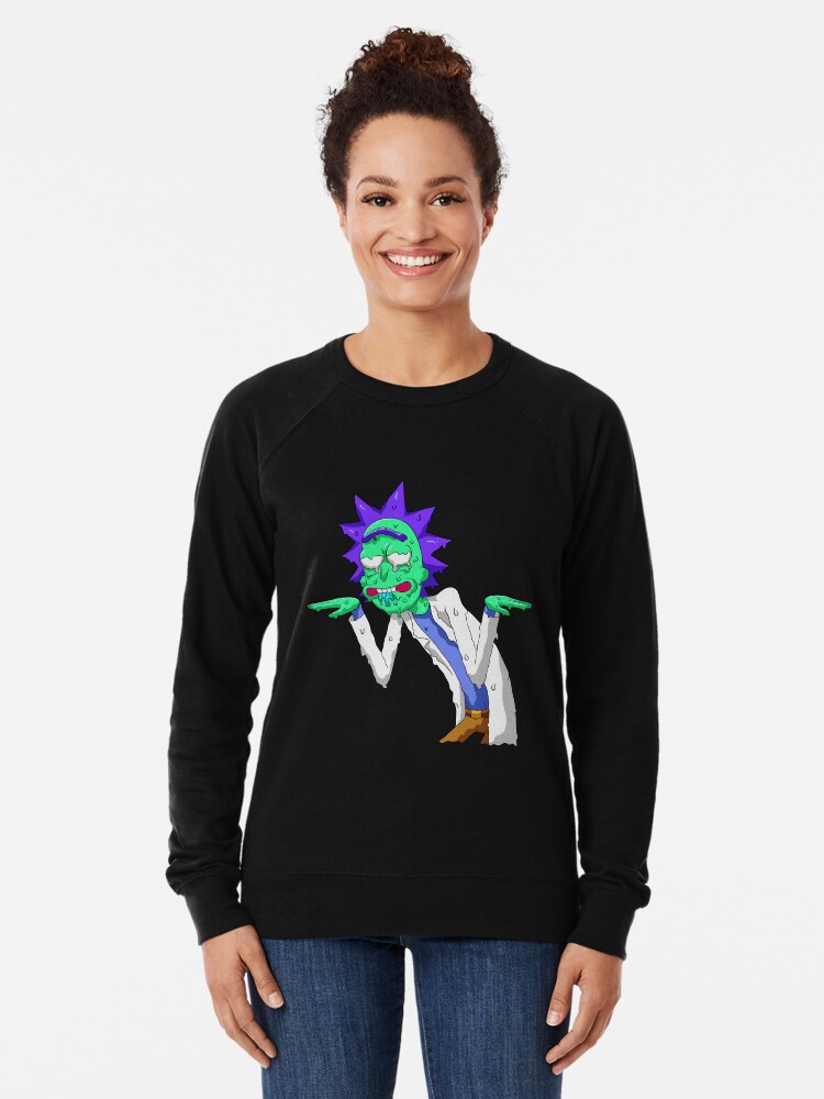 Alternate view of Copy of rick and morty get schwifty Lightweight Sweatshirt