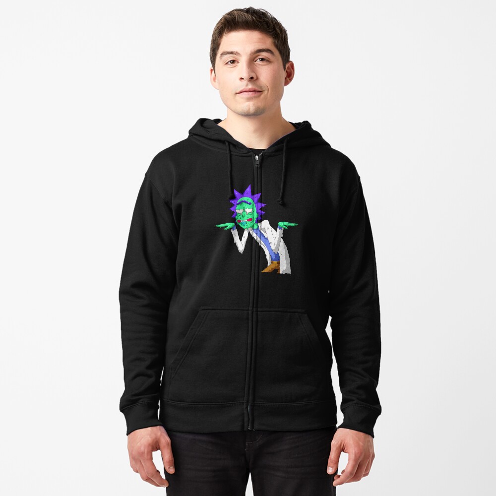 Copy of rick and morty get schwifty Zipped Hoodie