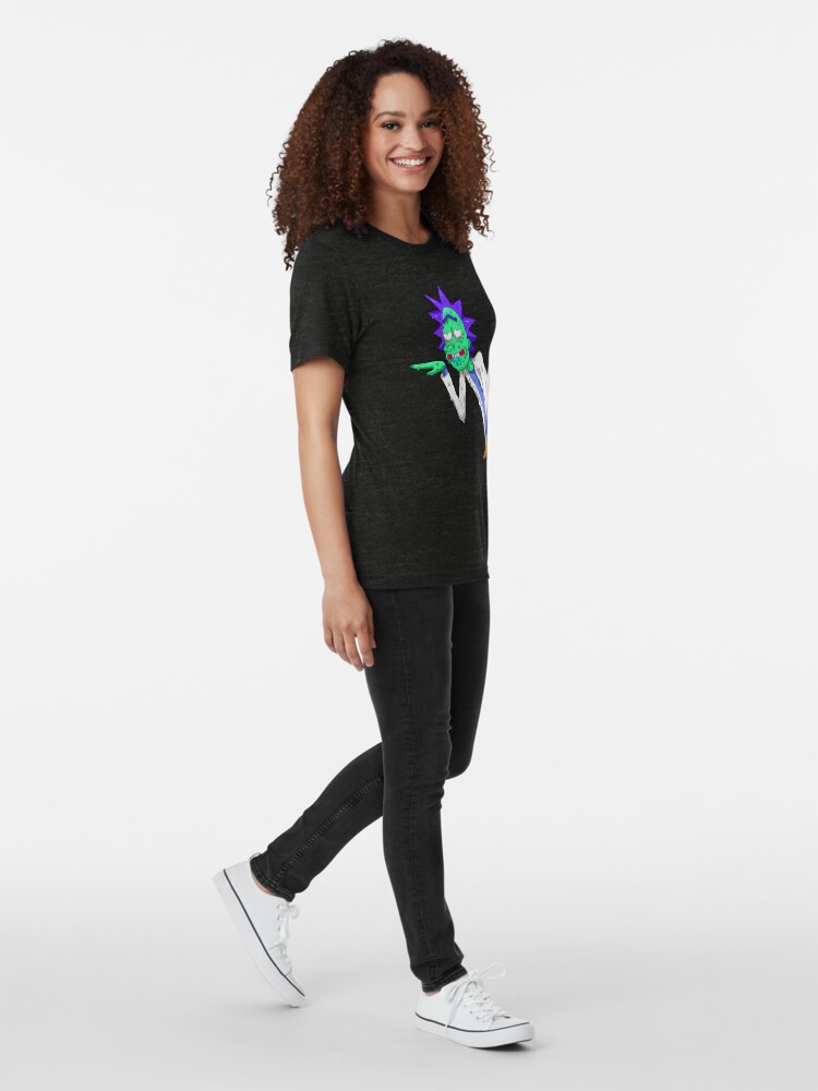 Alternate view of Copy of rick and morty get schwifty Tri-blend T-Shirt