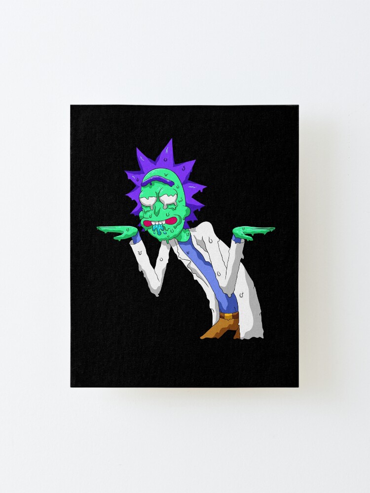 Alternate view of Copy of rick and morty get schwifty Mounted Print