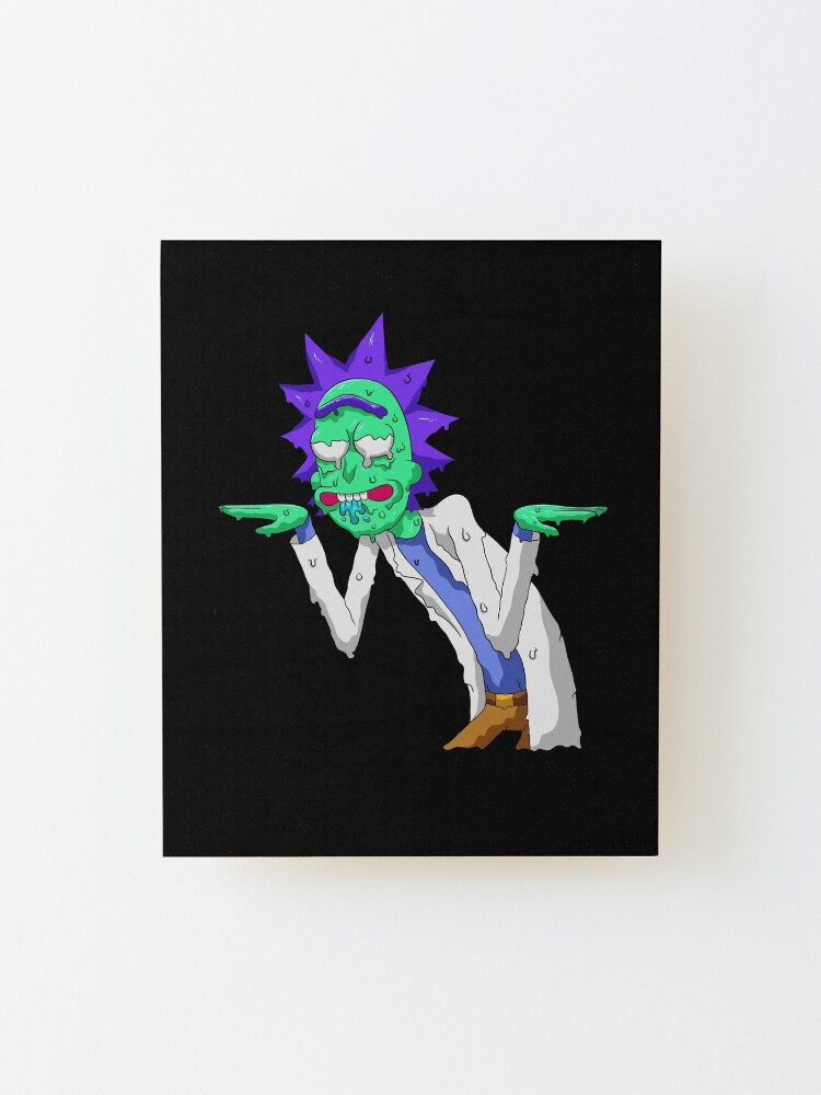 Alternate view of Copy of rick and morty get schwifty Mounted Print