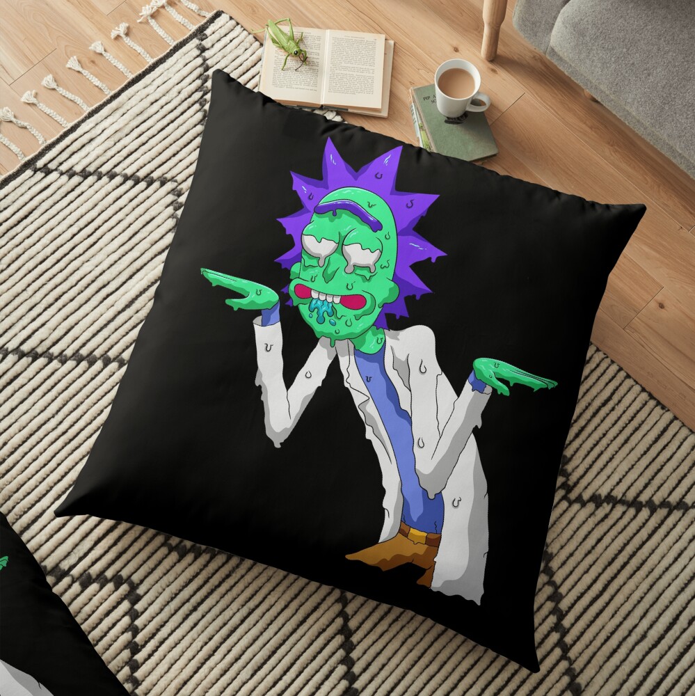 Copy of rick and morty get schwifty Floor Pillow