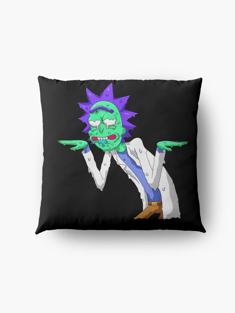 Alternate view of Copy of rick and morty get schwifty Floor Pillow