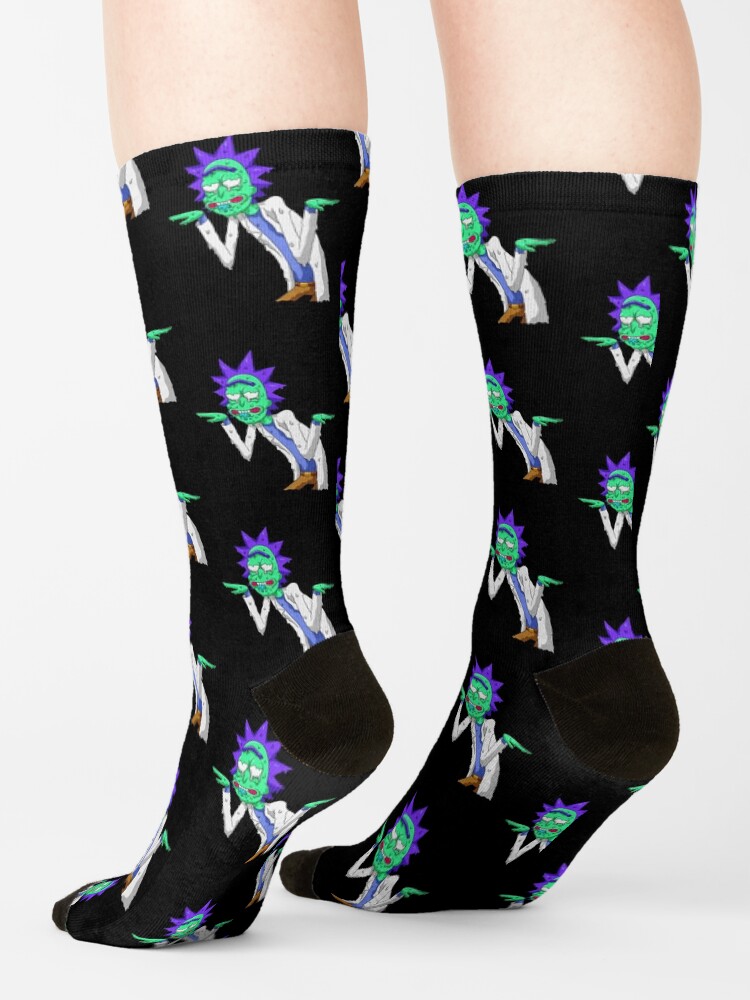 Alternate view of Copy of rick and morty get schwifty Socks