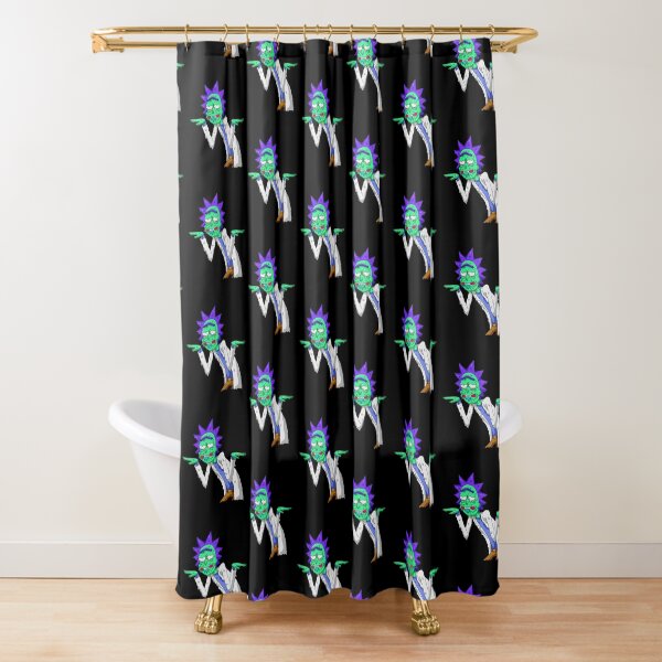Copy of rick and morty get schwifty Shower Curtain