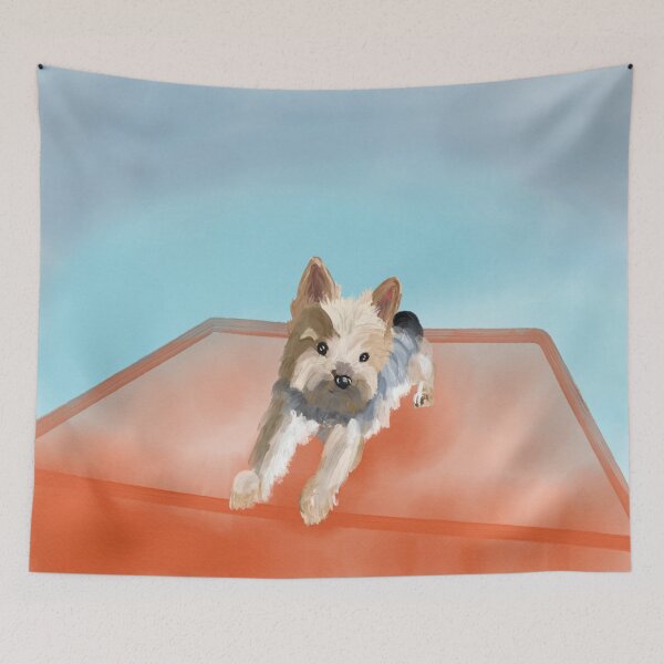 Item preview, yorkie relaxing designed and sold by anaboo21.