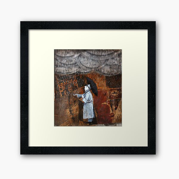 Time drops Framed Art Print