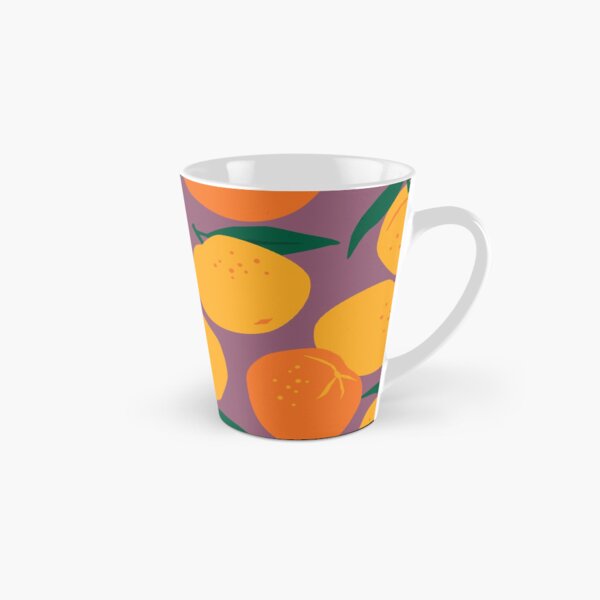 Item preview, Oranges on Plum in Midcentury Style - Kitschy Retro Pattern designed and sold by Lori-Goree.