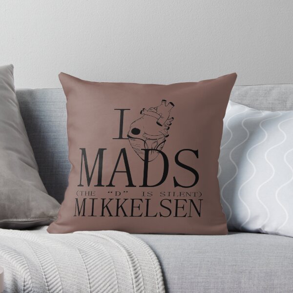 I Heart Mads Throw Pillow