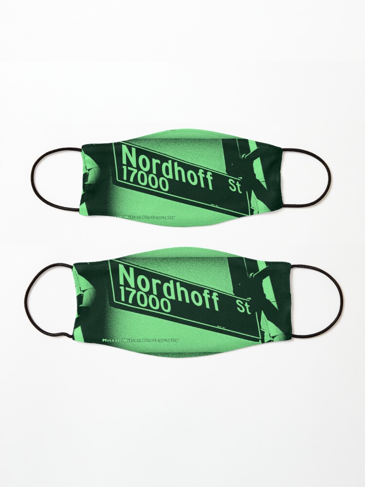 Alternate view of Nordhoff Street, SFV, Los Angeles, CA MINT CHIP by Mistah Wilson Mask