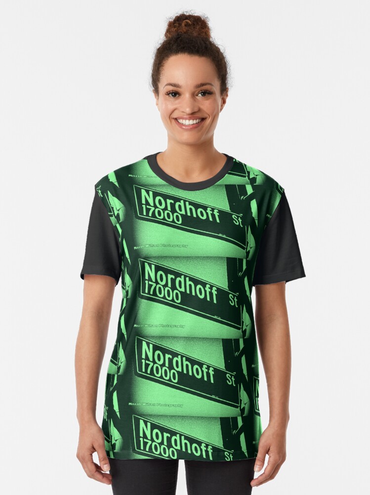 Alternate view of Nordhoff Street, SFV, Los Angeles, CA MINT CHIP by Mistah Wilson Graphic T-Shirt