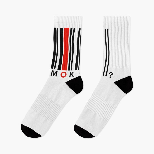Item preview, IMOK RUOK? Barcode - Black on white designed and sold by F2GClothing.