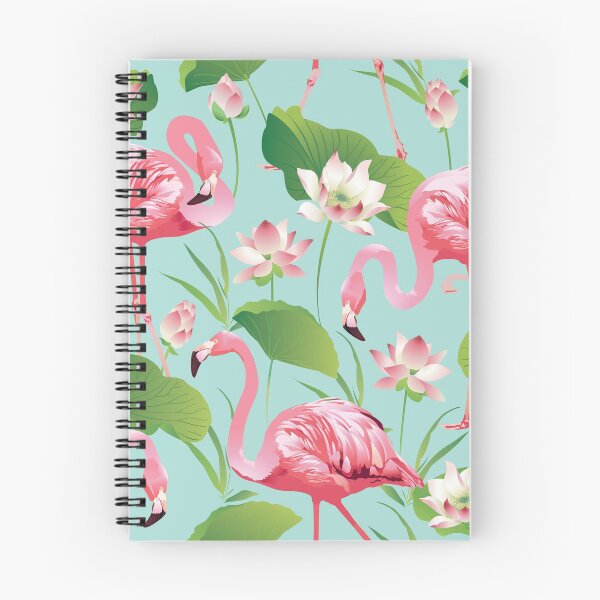 Item preview, Flamingos Pattern on Aqua - Kitschy Retro Pattern designed and sold by Lori-Goree.