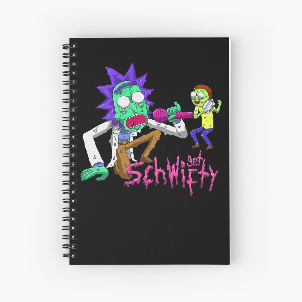 rick and morty get schwifty Spiral Notebook