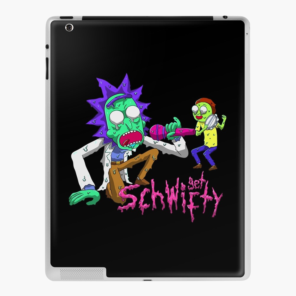 rick and morty get schwifty iPad Case & Skin