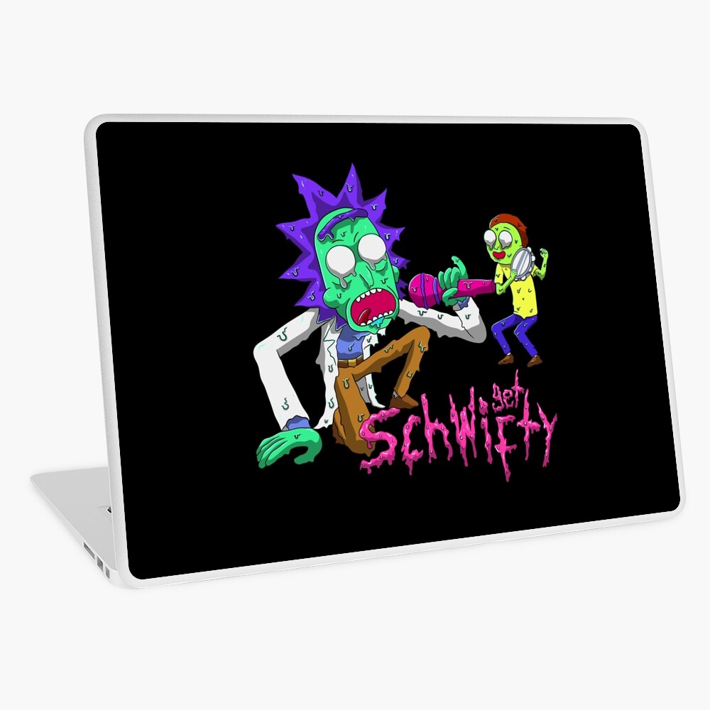 rick and morty get schwifty Laptop Skin
