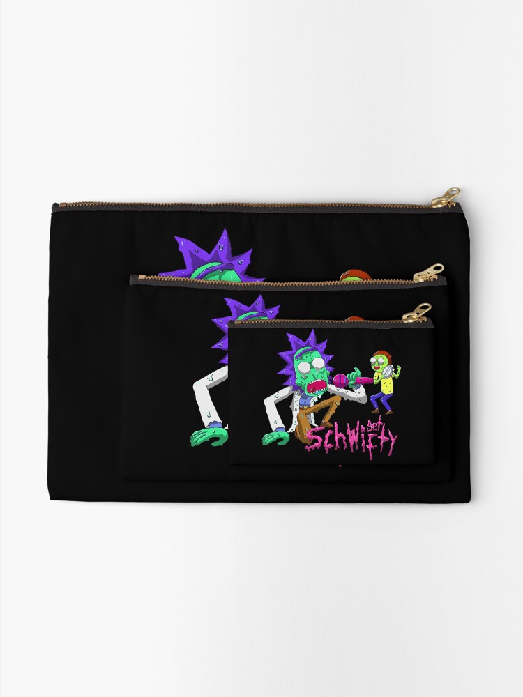 Alternate view of rick and morty get schwifty Zipper Pouch
