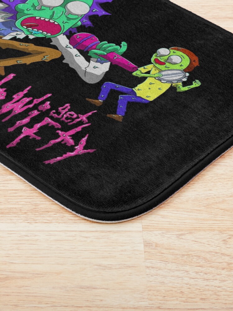 Alternate view of rick and morty get schwifty Bath Mat